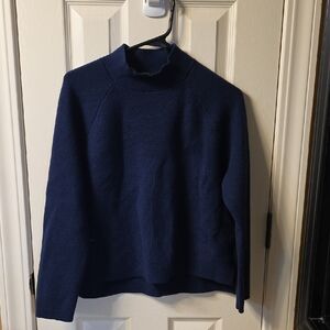 Ann Taylor Deep Blue Turtleneck Sweater